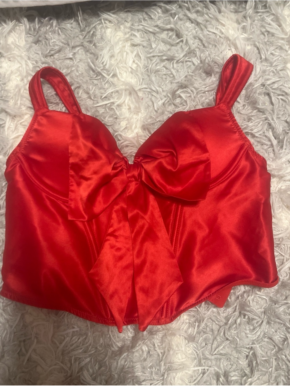 Adore me Ariana Bustier Top in red ❤️💋